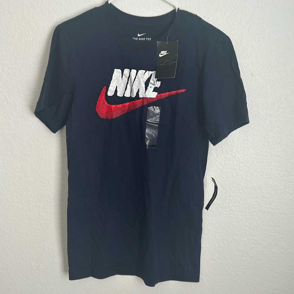 Blue and Red Nike Tee